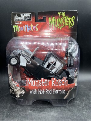 The Munsters Koach w/ Hot Rod Herman Mini Mates Figure NEW Sealed
