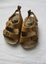 Carters Baby Brown Sandals 3-6 M Approx 4.5 " Long EUC