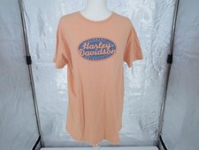 Harley‑Davidson Nags Head NC Peach Tee – XL – Vintage USA Made cotton 100%