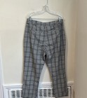 Abercrombie & Fitch Women’s Black and White Trouser Pants Size L — photo 5