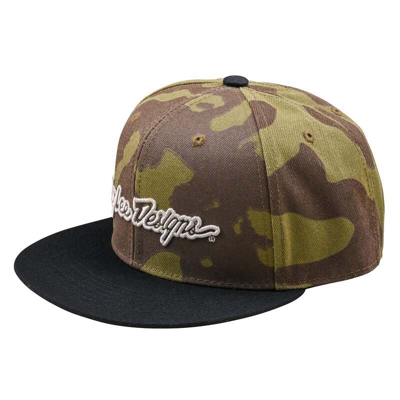 Casquette snapback TROY LEE DESIGNS Flat Bill idéale pour les sorties VTT et le skate