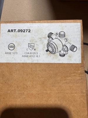 Artelinea Art. 09272 Thermostatic Valve Body - Made in Italy - NEW - UPC/ASSE