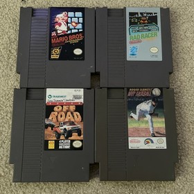 Authentic Nintendo (NES) Lot Of 18 Games, 2 Consoles, 4 Controllers And More