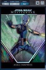 SWCT 24 Masterwork Rainbow Entry Rare Asajj Ventress Digital