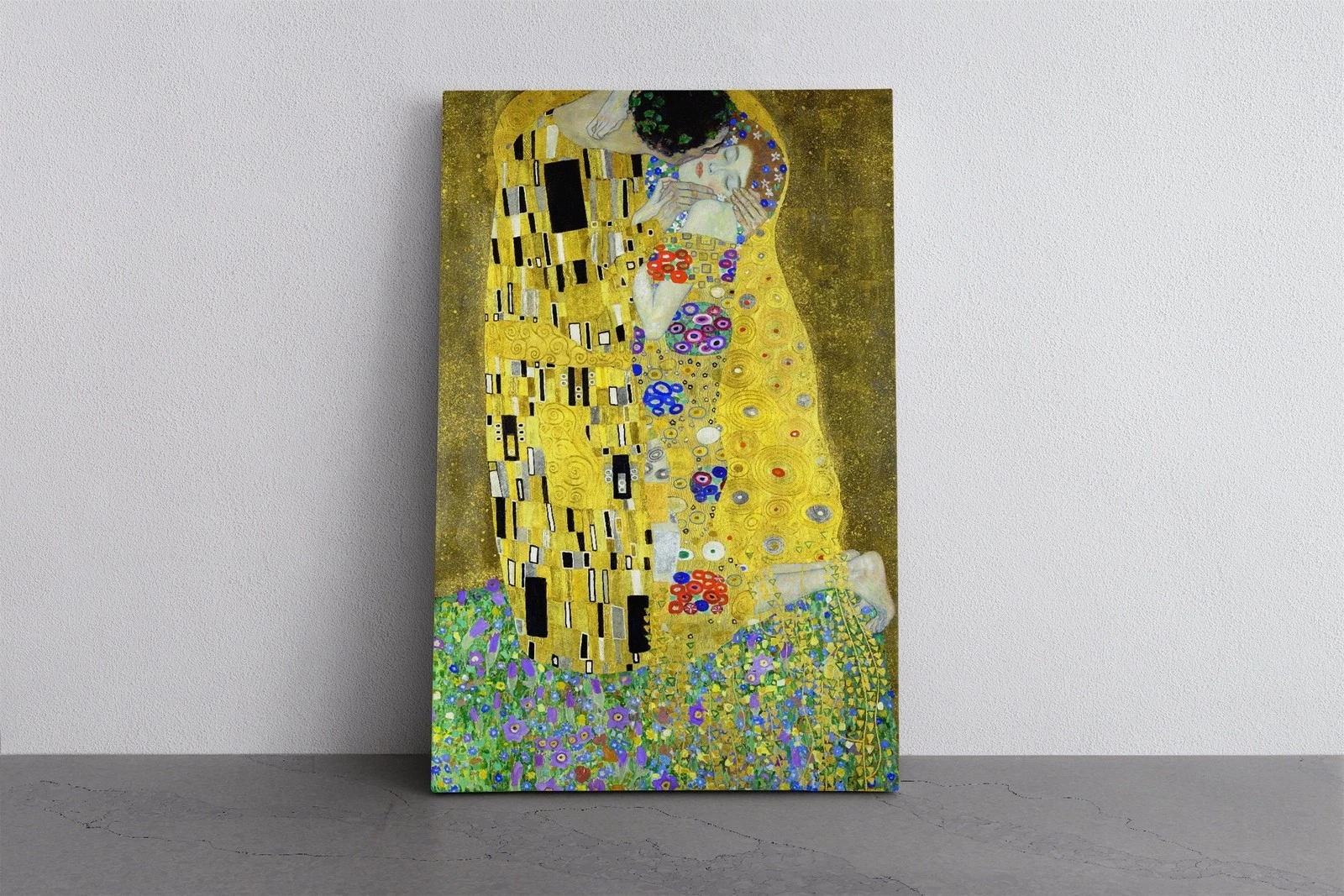 The Kiss Canvas Print Gustav Klimt Wall Art