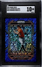 2023 Panini Prizm #160 Jackson Holliday SHIMMER BLUE /7 SGC 10 GEM MINT (6/7)