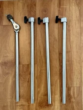 Parts Lot Vintage Ludwig Hercules #1406 Straight Cymbal Stand Blue & Olive 70s