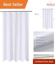 Fabric Shower Curtain Liner 54x84 Water Repellent Washable Hotel Quality