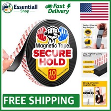 Versatile Magnetic Tape 10ft x 1/2in - Quick Mounting for Crafts  Organization
