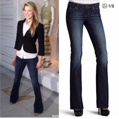 Paige Premium Denim Laurel Canyon Bootcut Jeans Y2K Dark Wash Size 29 Low Rise