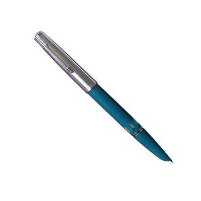 Blue 138mm Wing Sung 601 Steel Cap Vacumatic Fountain Pen F Nib 0.5mm Ink Pen I