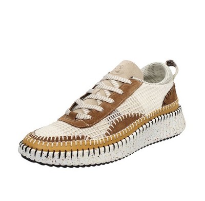 Hello Comfort Sneaker aus Wildleder und weißem Stoff - Größe 38 Damenschuhe