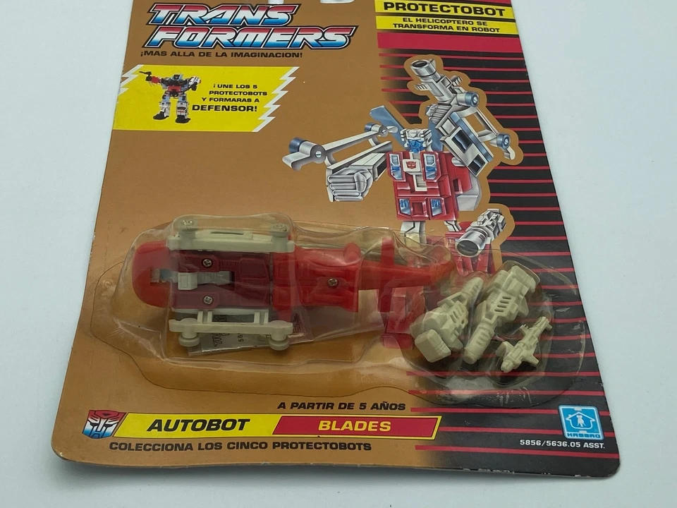 Transformers G1 1990 Blades Defensor classic gold MOSC Europe MB hasbro - Image 2 of 4