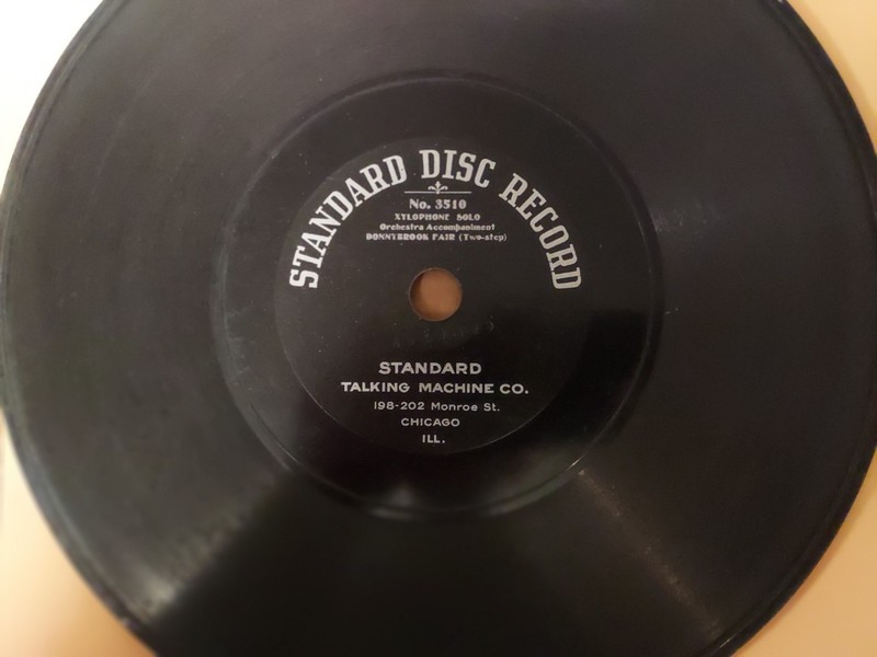 1910 STANDARD DISC 1-Sided 78/XYLOPHONE Solo (Thomas Mills) w. Orchestra..