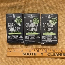 Grandpa's Pine Tar Bar Soap 3.25 Ounce (Pack of 3)