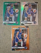 Lot (3) 2024 Panini Prizm WNBA Olivia Epoupa RC Minnesota Lynx Green Silver...