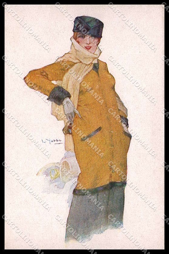 Illustratori Artista Firmato L. Yobbi Fashion Lady serie 31-4 cartolina ZG8586