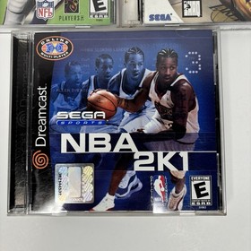Sega Dreamcast Sports Game Lot NFL 2K1 NBA Showtime NBA 2K1
