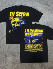 DJ Screw Commemorative Cotton T-Shirt All Siz...