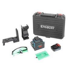 Erbauer 25m Green Cross Line Laser Level Self Levelling Indoor Outdoor Tool DIY