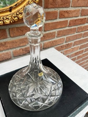 Vintage Bleikristall Karaffe - Samobor, Handarbeit