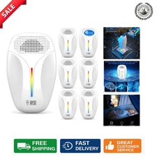 Compact 6 Pack Ultrasonic Pest Repellers - Protect Your Home, Non-Toxic Solution