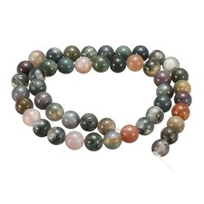 100pcs Agate Green Natural Stone Beads 8mm Round Loose Bead