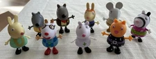 Peppa Pig Mixed Family Friends Lot Of 9