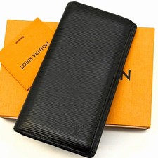 Louis Vuitton Epi Portefeuille Brazza Black Wallet