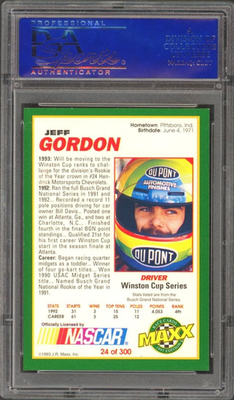 1993 Maxx Racing - Jeff Gordon #24 PSA 8 | eBay