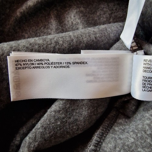 Roots Canada Hoodie Mens Large Grey Pull Over BNWT Nylon Spandex zip Pocket - Picture 13 of 14