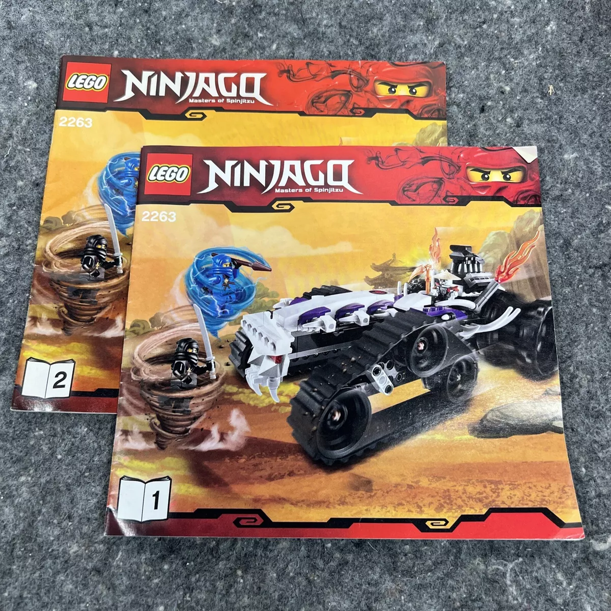 Lego 2263 Book 1 2 Ninjago Masters Of Spinjitzu Instructions Manuals Only