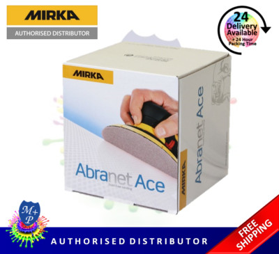 Mirka Abranet Ace 77 mm Schleifscheiben Klett Pick P80, P120, P180 - 50 Scheiben