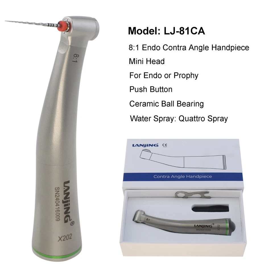 COXO Dental Endo Handpiece 6:1 8:1 10:1 Contra Angle Endodontic NSK Dentsply M4 - Image 4 of 4