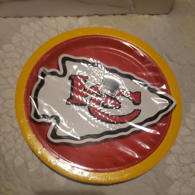 NFL Kansas City Chiefs Party Pack 18 Plates 50 Cups & 72 Napkins