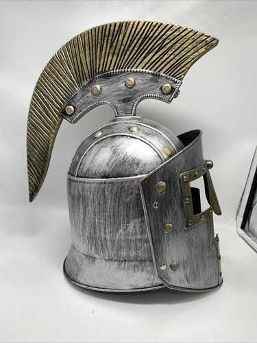 Medieval Knight Helmet Adult Adjustable Medieval Costume Cosplay Wearable Helmet - Picture 15 of 20