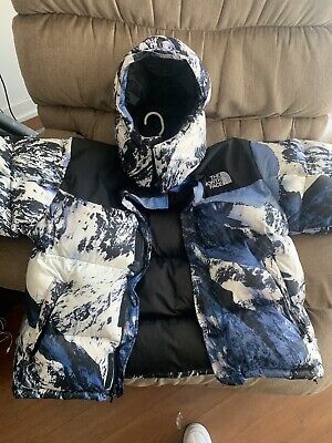 Supreme x The North Face - Mountain Parka Nuptse Mountain Print Jacket FW17  TNF | eBay