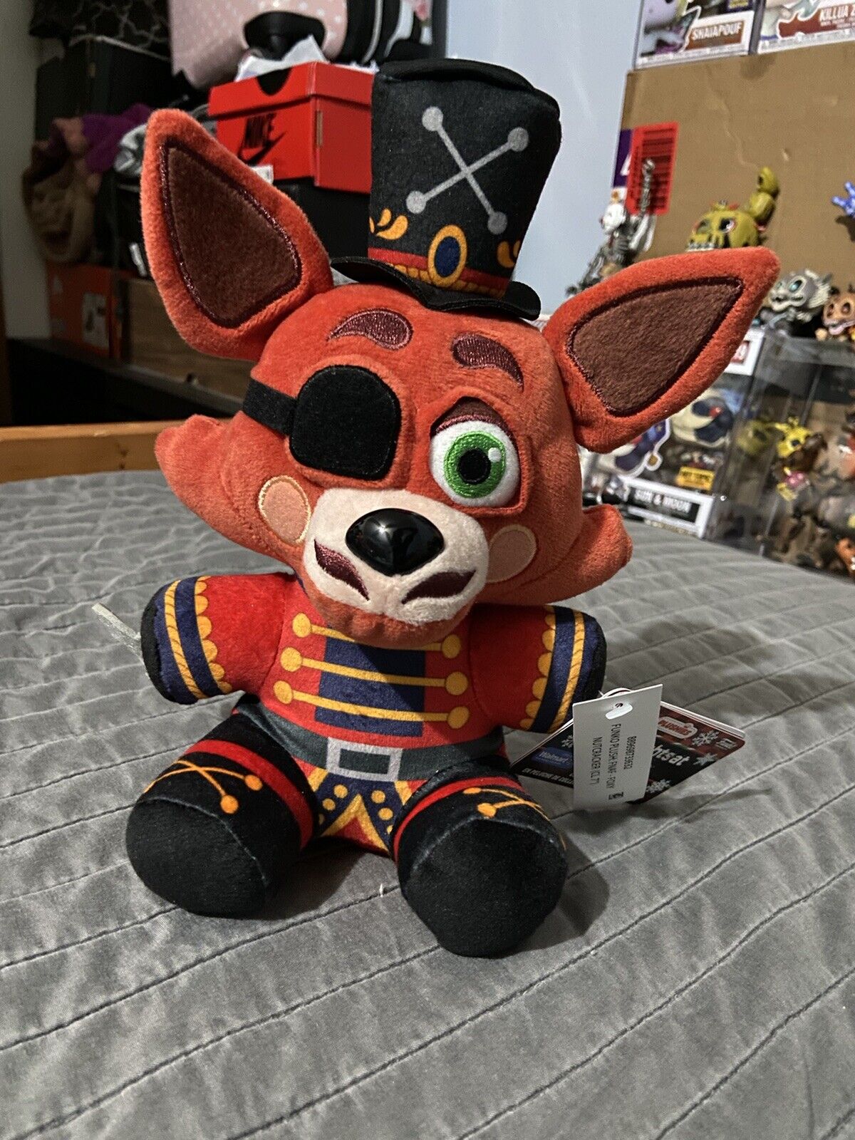 Five Nights At Freddys Holiday Nutcracker Foxy Plush Soft Toy Figure Freddy  FNAF