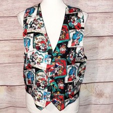 Vintage 90's Looney Tunes Christmas Holiday Vest One Size