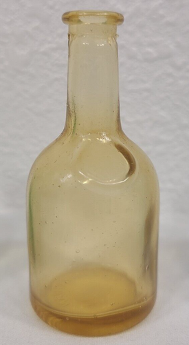 Vintage 70's Lot (5) Reproduction Glass Bitter Bottles 3" Made In Taiwan - Picture 3 of 16