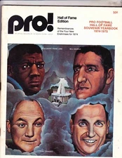 PRO MAGAZINE---1974-1975 HALL OF FAME YEARBOOK