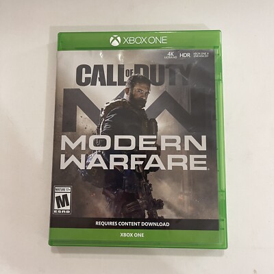 XBox Call of Duty Modern Warfare game no manual works tested e27