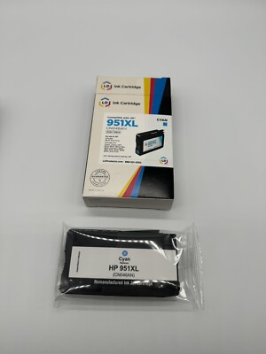 #ad Replacement 951 XL Ink Cartridge CYAN BLUE HP Officejet Pro 8100 8600 plus $2.99