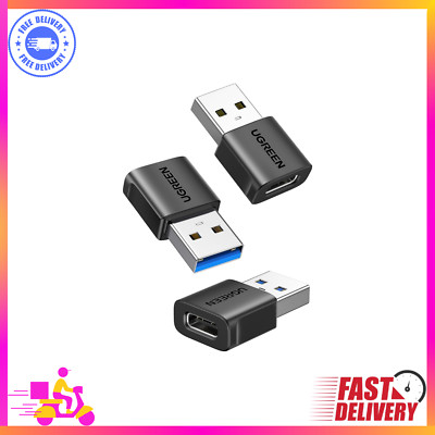 ''UGREEN USB to USB-C Adapter 3Pack, 10Gbps Type C Female to USB 3.0 Male