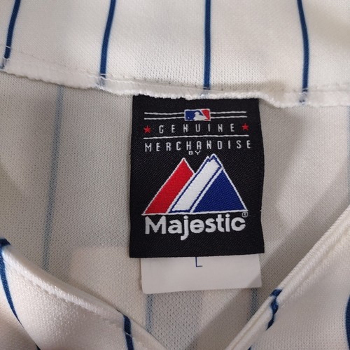 New York NY Mets Majestic Baseball Heim Nadelstreifen Trikot #11 Tejada Jugend Large - Bild 3 von 8
