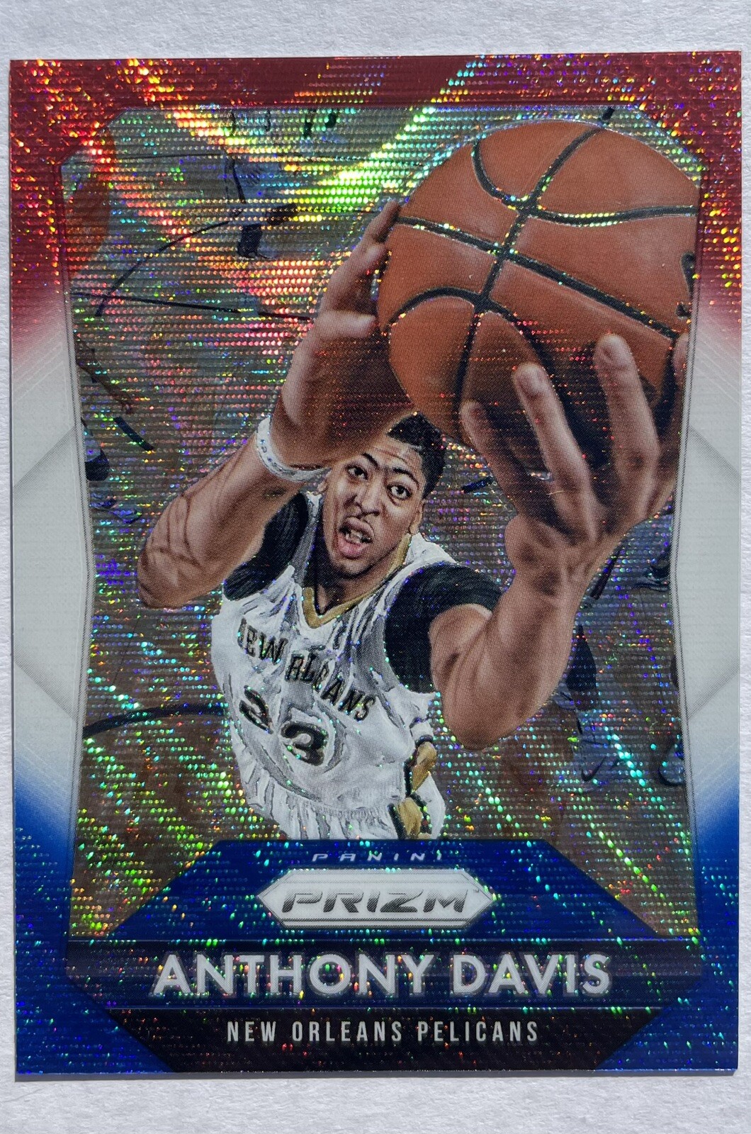 Anthony Davis 2015 Panini Prizm Red White Blue Prizm #55