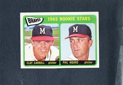 1965 Topps Card # 461 Carrill/Niekro * RC in Beautiful NrMt (NM/MT?) condition