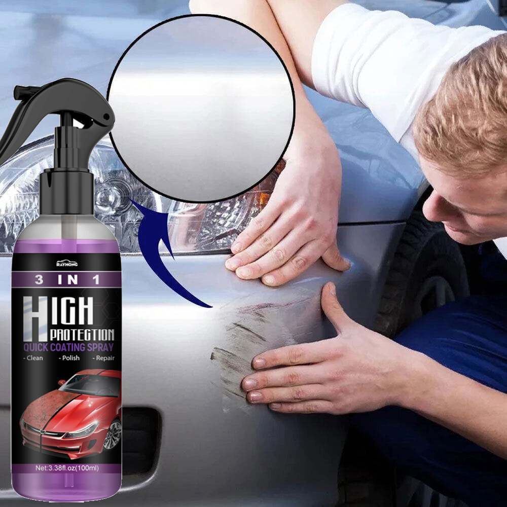 2 PACK Nano Ceramic Car Coating Hydrophobic Spray Waterless Car Wash