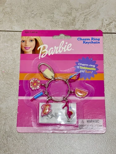 Vintage Barbie Mini Compact Keychain Vanity Keychain,