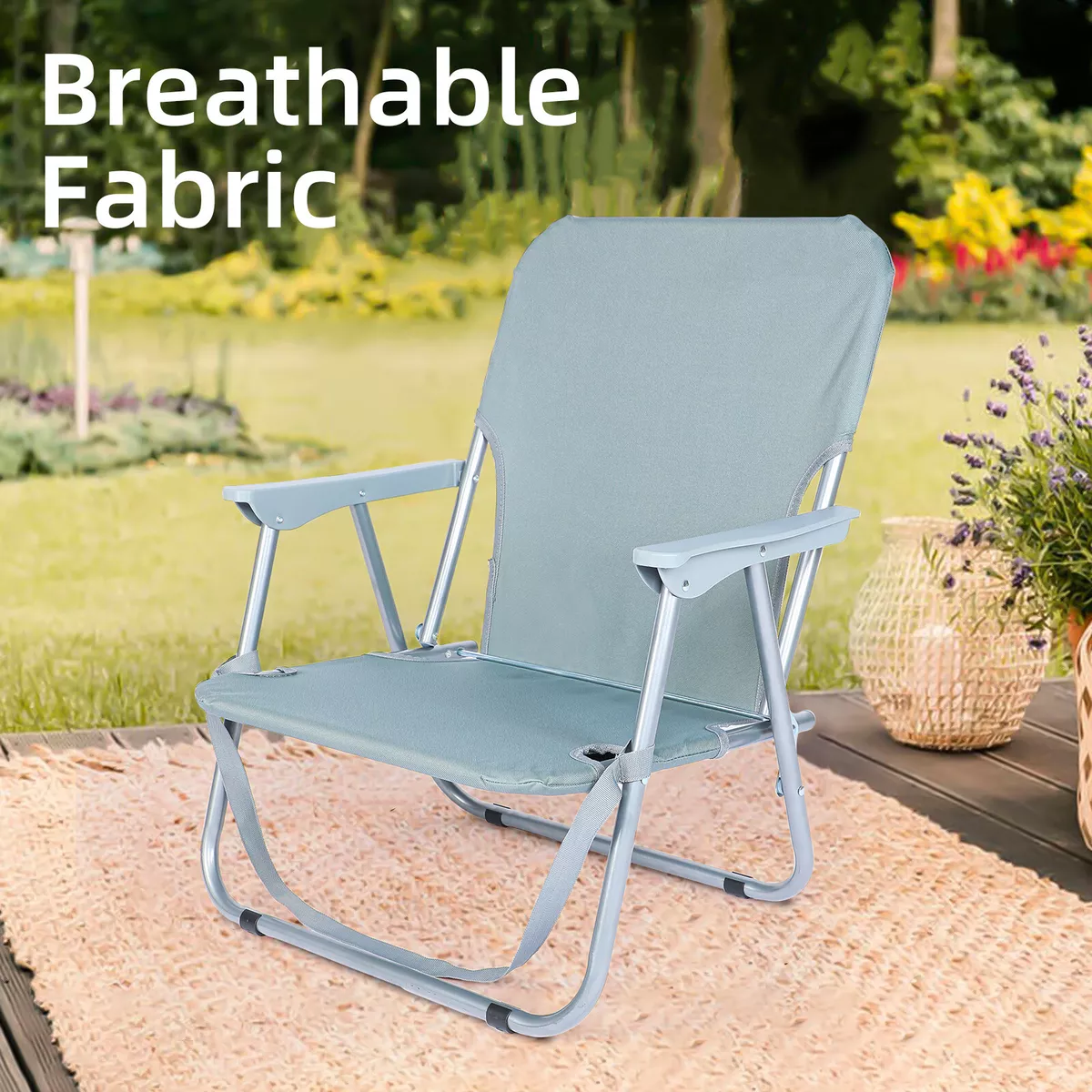 Fabric folding 2024 lawn chairs